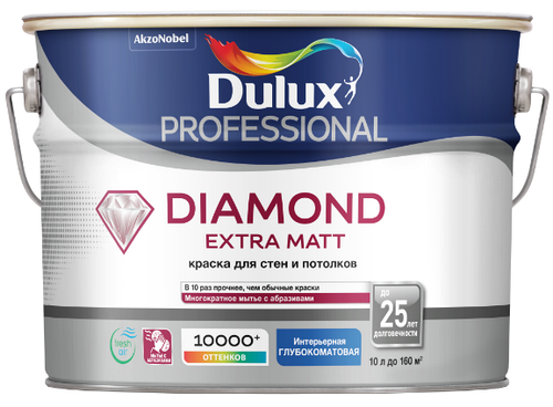DULUX TRADE Diamond Extra Matt Краска матовая bs BC 
