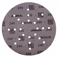 MIRKA IRIDIUM Шлифовальный материал на бумажной основе, липучка, 225 мм, 24 отверстия P240
