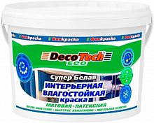 DecoTech ECO интерьерная влагостойкая латексная краска