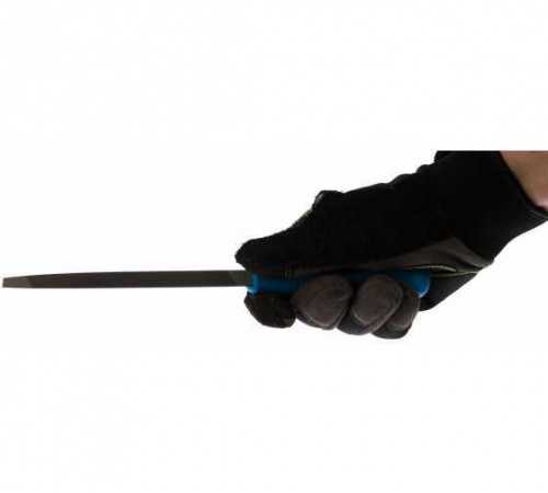 ЗУБР Профессионал трёхгранный напильник для заточки ножовок, двухкомпонентная рукоятка, 150 мм