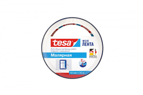 55595-00000-00 Tesa Lenta Малярная лента для наружных работ 30 м × 40 мм 55595-00000-00 Tesa Lenta Малярная лента для наружных работ 30 м × 40 мм