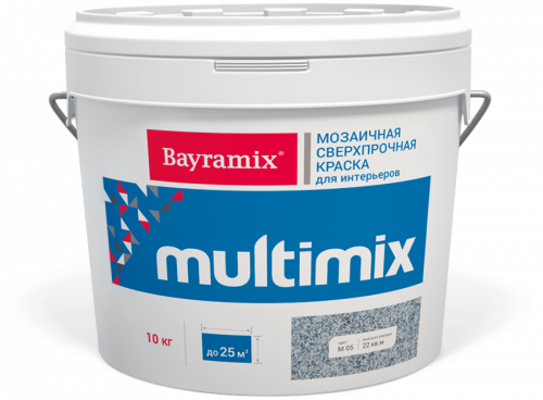 Bayramix Multimix Гладкая многоцветная матовая краска для интерьеров.