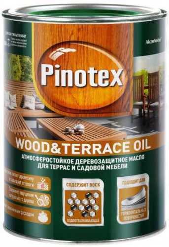 Pinotex Wood&Terrace Oil для защиты террас и садовой мебели фото 2