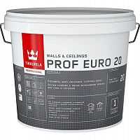 Tikkurila Prof Euro 20 профессиональная водоразбавляемая экстра-стойкая к мытью краска для стен и по