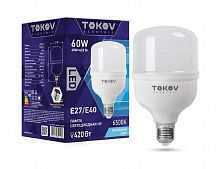 Лампа светодиодная 60Вт HP 6500К Е40/Е27 176-264В TOKOV ELECTRIC TKE-HP-E40/E27-60-6.5K