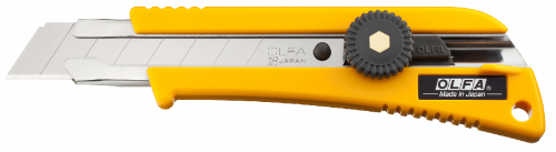 Нож OLFA с выдвижным лезвием эргономичный с резиновыми накладками, 18мм