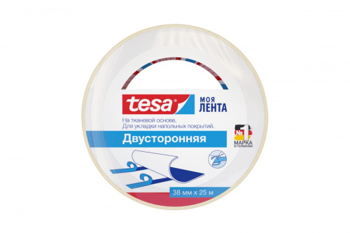 55540-00000-00 Tesa Lenta Двусторонняя тканевая лента 25 м × 38 мм фото 2 55540-00000-00 Tesa Lenta Двусторонняя тканевая лента 25 м × 38 мм фото 2