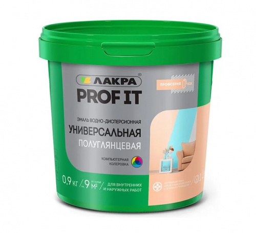 Лакра PROF IT ВД Эмаль универсальная полуглянцевая Лакра PROF IT ВД Эмаль универсальная полуглянцевая