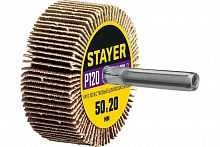 Круг шлифовальный лепестковый STAYER d 50 x 20 мм, P120, на шпильке d 6 мм