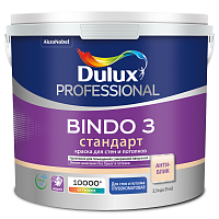 Dulux BINDO 3 краска водно-дисперсионная для стен и потолков глубокоматовая база BС 