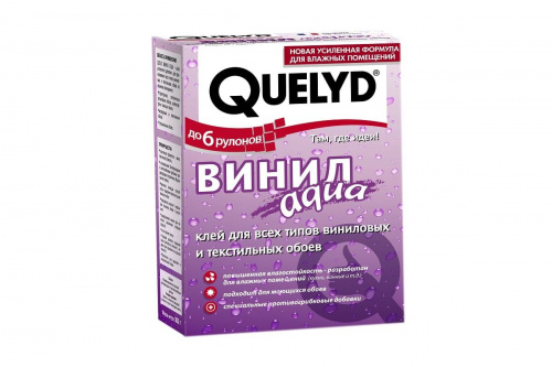 Quelyd ВИНИЛ Aqua клей обойный для влажных помещений Quelyd ВИНИЛ Aqua клей обойный для влажных помещений