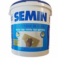 Клей SEMIN COLLE TOILE DE VERRE AIRLESS (синяя крышка)