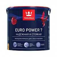 Tikkurila Euro Power 7 водоразбавляемая краска для стен и потолков 