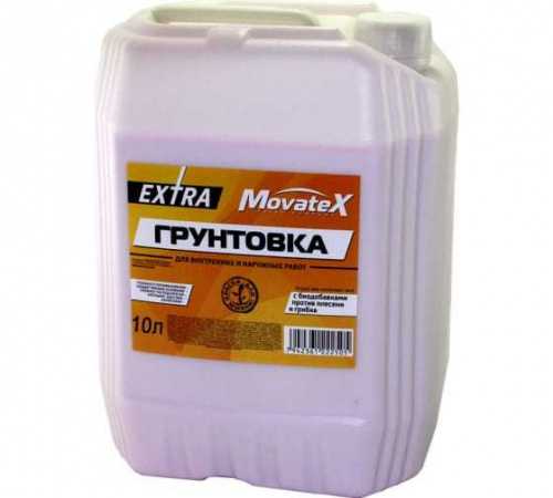 MOVATEX EXTRA грунт гл. проникн. для наруж. и вн. работ с биодоб. против плесени и грибка фото 2