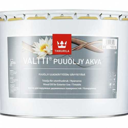 Tikkurila Valtti Puuoljy Akva масляная эмульсия на основе растительного масла 