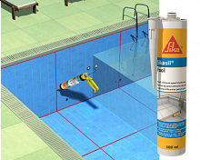 Sika Sikasil®-Pool силиконовый герметик для бассейнов