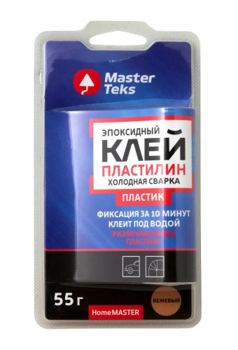 MasterTeks HomeMaster Клей-пластилин эпоксидный холодная сварка для пластика MasterTeks HomeMaster Клей-пластилин эпоксидный холодная сварка для пластика