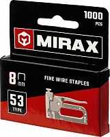 MIRAX 8 мм скобы для степлера узкие тип 53, 1000 шт