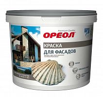 ОРЕОЛ Краска для фасадов атмосферостойкая водно-дисперсионная полиакриловая для наружных работ