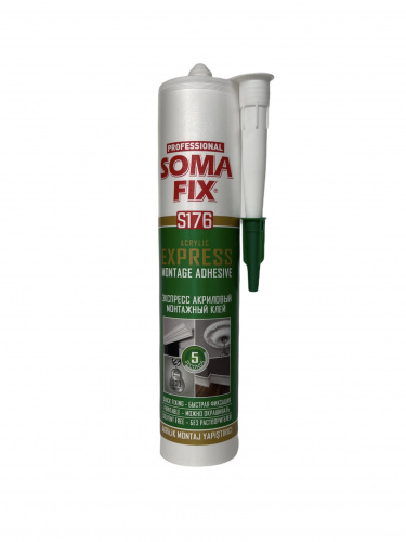 SOMAFIX S176 Экспресс акриловый монтажный многоцелевой клей (24 шт/уп)