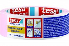04333-00023-02 Tesa Малярная лента розовая для деликатных поверхностей 25 м × 30 мм