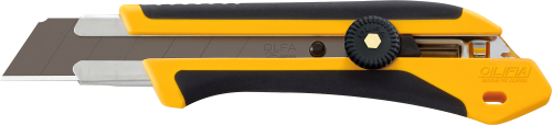 Нож OLFA с выдвижным лезвием, двухкомпонентный корпус, трещоточный фиксатор, 25мм фото 2