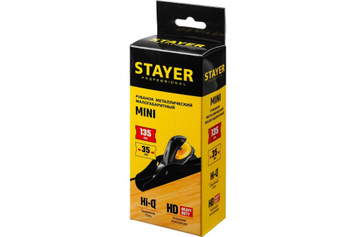 STAYER MINI рубанок металличенский  135х40 мм. фото 4