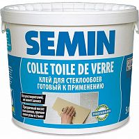 Клей для стеклообоев SEMIN COLLE TOILE DE VERRE/ КОЛЬ ТДВ (белая крышка)