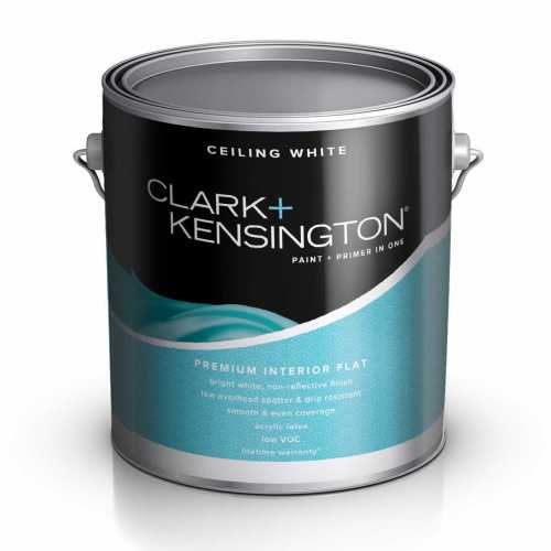 CLARK & KENSINGTON PAINT PRIMER IN ONECEILING FLAT ПОТОЛОЧНАЯ КРАСКА  фото 2