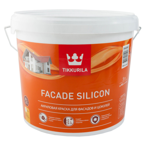Tikkurila Facade Silicon Краска акриловая силикон-модифицированная для фасадов и цоколей