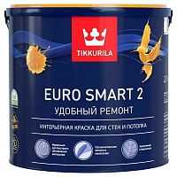 Tikkurila Euro Smart 2 водоразбавляемая краска для стен и потолков 