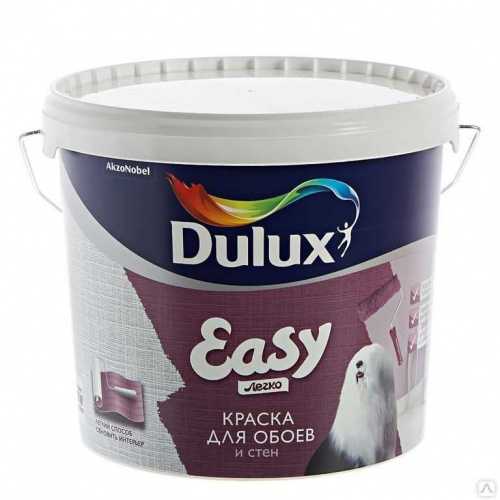 DULUX Easy Краска в/д для обоев и стен матовая база BW  фото 2