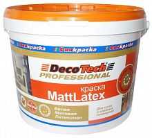 DecoTech Professional MattLatex акрилатная краска для сухих и влажных помещений