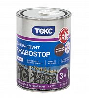 ТЕКС Профи РЖАВОSTOP Грунт-эмаль молотковая по ржавчине 3-в-1