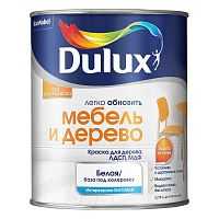 DULUX Мебель и Дерево краска водно-дисперсионная для дерева, ЛДСП, МДФ матовая база 