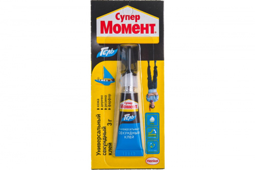 Супер-Клей Гель Момент 3г, BL12, блистер-карта Супер-Клей Гель Момент 3г, BL12, блистер-карта