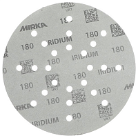 MIRKA IRIDIUM Шлифовальный материал на бумажной основе, липучка, 225 мм, 24 отверстия P180