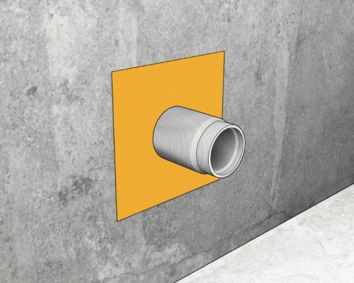 Sika Sealing Tape S Wall Patch Гидроизоляционная манжета 120 мм x 120 мм фото 2