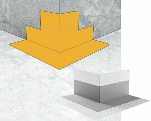 Sika Sealing Tape S Outside Corner Гидроизоляционный угловой элемент для наружных углов
