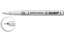 Маркер-краска ЗУБР МК-80 белый экстра тонкий 0,8мм