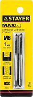 STAYER M6х1, комплект метчиков, 2 шт