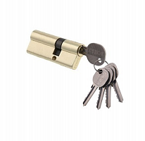 Цилиндровый механизм перфорированный ключ-ключ С45/35 мм DAMX PB (Полированная латунь)