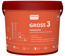 Holzer Gross 3 матовая моющаяся краска для стен и потолков