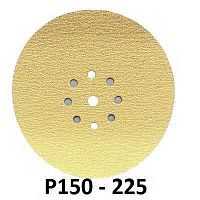 СМиТ шлифовальный диск на липучке: диаметр 225 мм/ Р150 - 9 отверстий