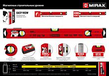 MIRAX 400 мм магнитный строительный уровень