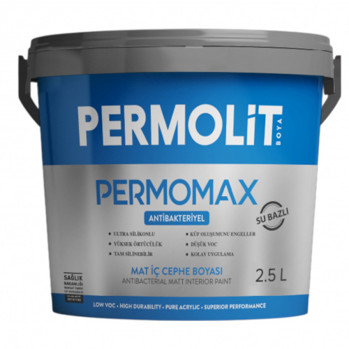 Permolit Permomax Краска интерьерная антибактериальная матовая Permolit Permomax Краска интерьерная антибактериальная матовая