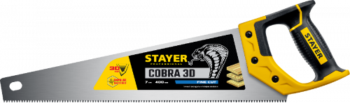 STAYER  Cobra 3D, 400 мм, универсальная ножовка, Professional