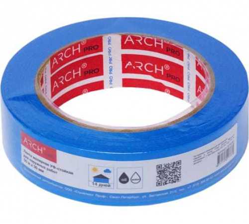 674030 ARCH PRO Малярная лента синяя Четкий край для наружных работ 50 м × 30 мм (14 дней) фото 5