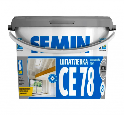 Шпатлевка SEMIN CE 78 для заделки швов ГКЛ (серая крышка)