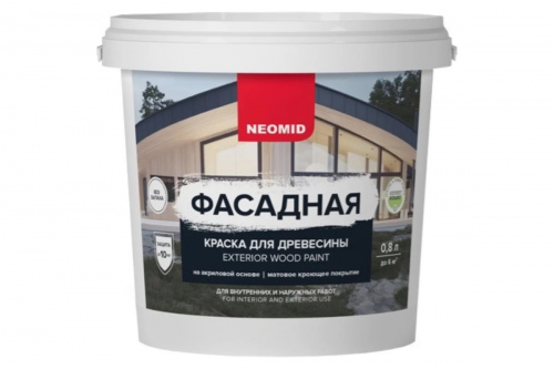 NEOMID фасадная краска для древесины